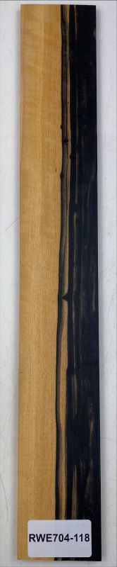 Fretboard Royal White Ebony 520x75x9mm Unique Piece #118